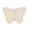 30Pcs Wooden Butterfly Shaped Unfinished Blank Signs Craft with Ropes for Party Decoration
