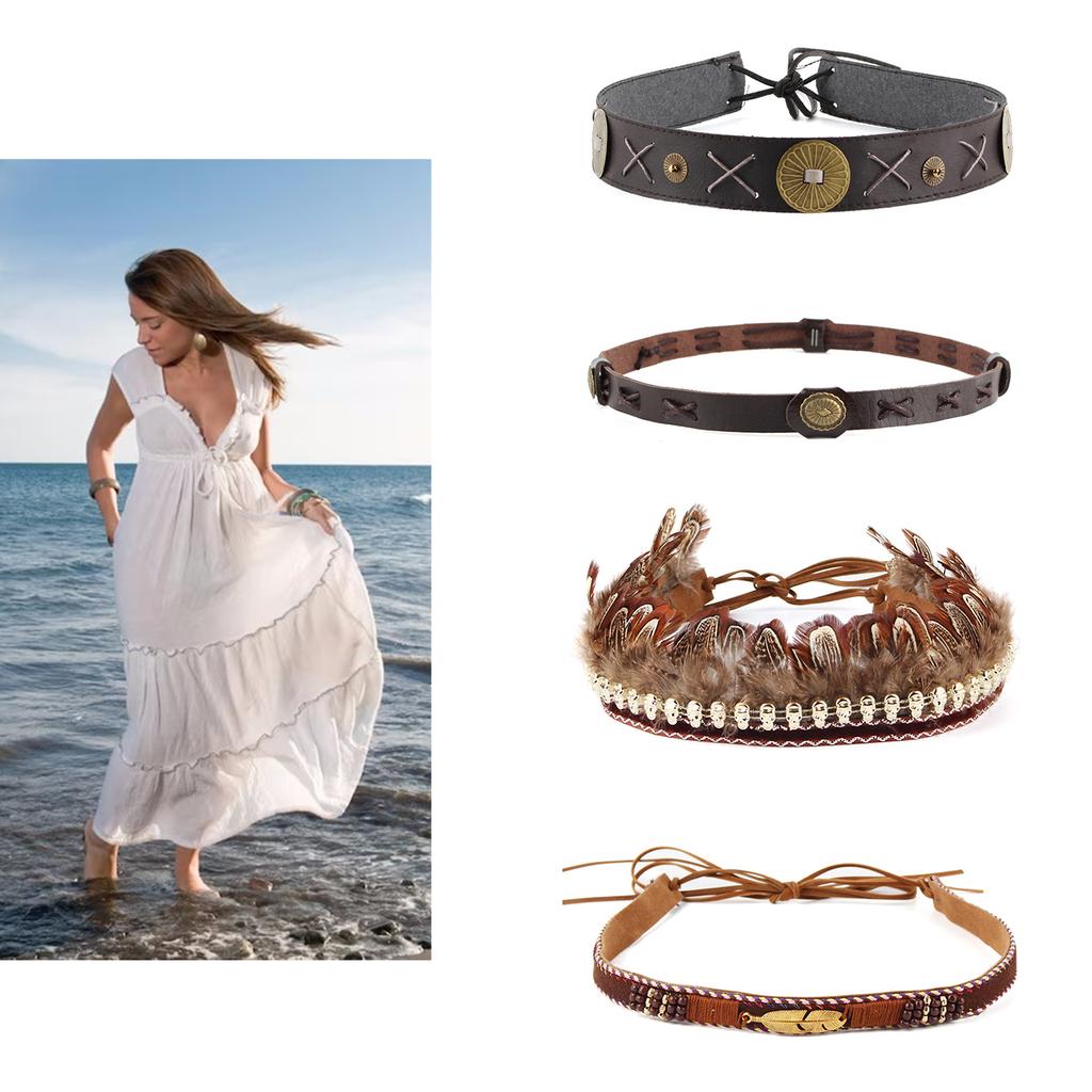 Studded Hat Band Cowboy Hat Band Western Hat Belt Band Mexican Hat Band Western Beaded Hat Band Native American Hat Band