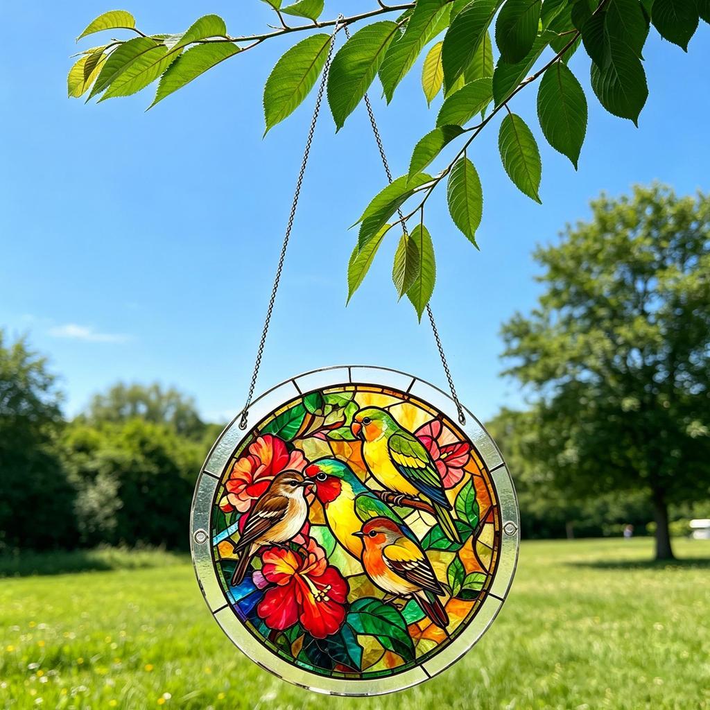 Window Rainbow Maker Acrylic Colorful Decorative Ornament Jigsaw Puzzles Rainbow Maker Pendant For Home Indoor Outdoor Living