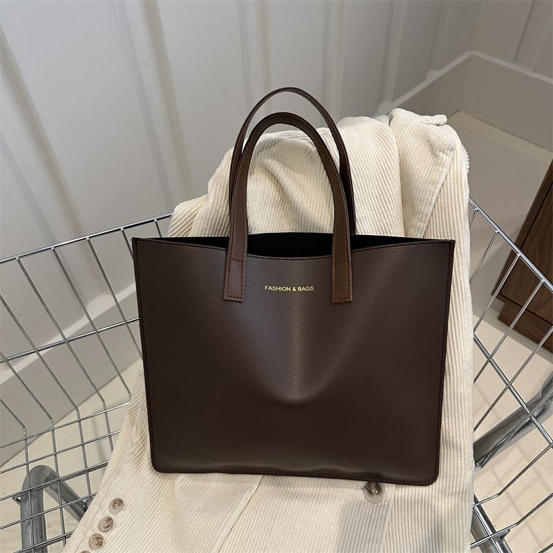 Large Capacity Soft Pu Fashion Shoulder Bag For Women 2024 New Trendy Street Style Tote