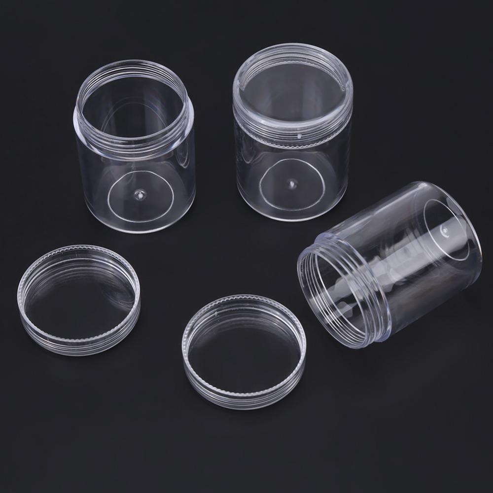 2pcs Rectangle Shape Jewelry Beads Storage Box 12 Bottles Plastic Storage Organizer DIY Craft Use