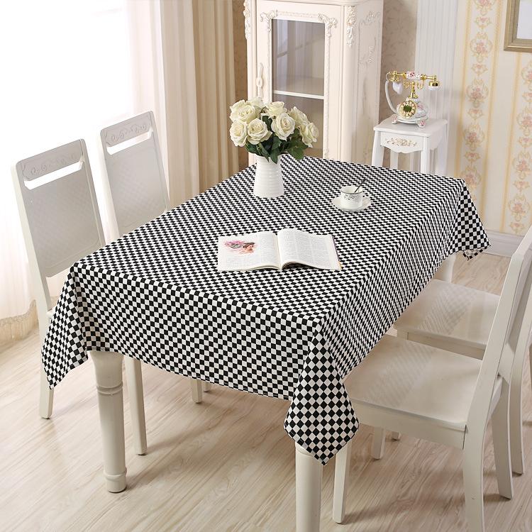 Tischdecke Einfach Ländlich Kariert Haushalt Geometrisch Rechteckig Couchtisch Tischdecke Esstisch Tuch