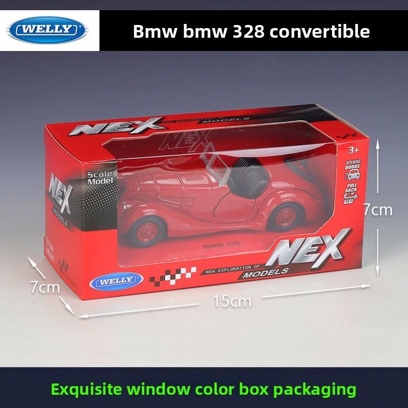 Alloy 328 Classic Car Model Toy With Opening Doors Design For Gift Kids