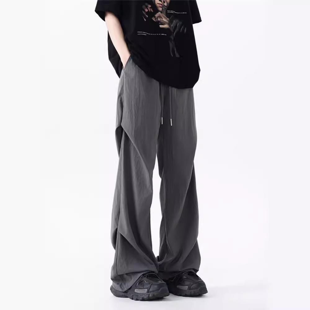 Men's Women's Y2K Summer Clothes Parachute Casual Baggy Wide leg Pants Track Jogging Jogger Pants Sweatpants Men Trousers