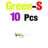 10Pcs Propeller Sequins Fly Bait Rotating Metal Spinner Lures for Fly Fishing Insect Lures Effective Trout And Bass Fishing Lure
