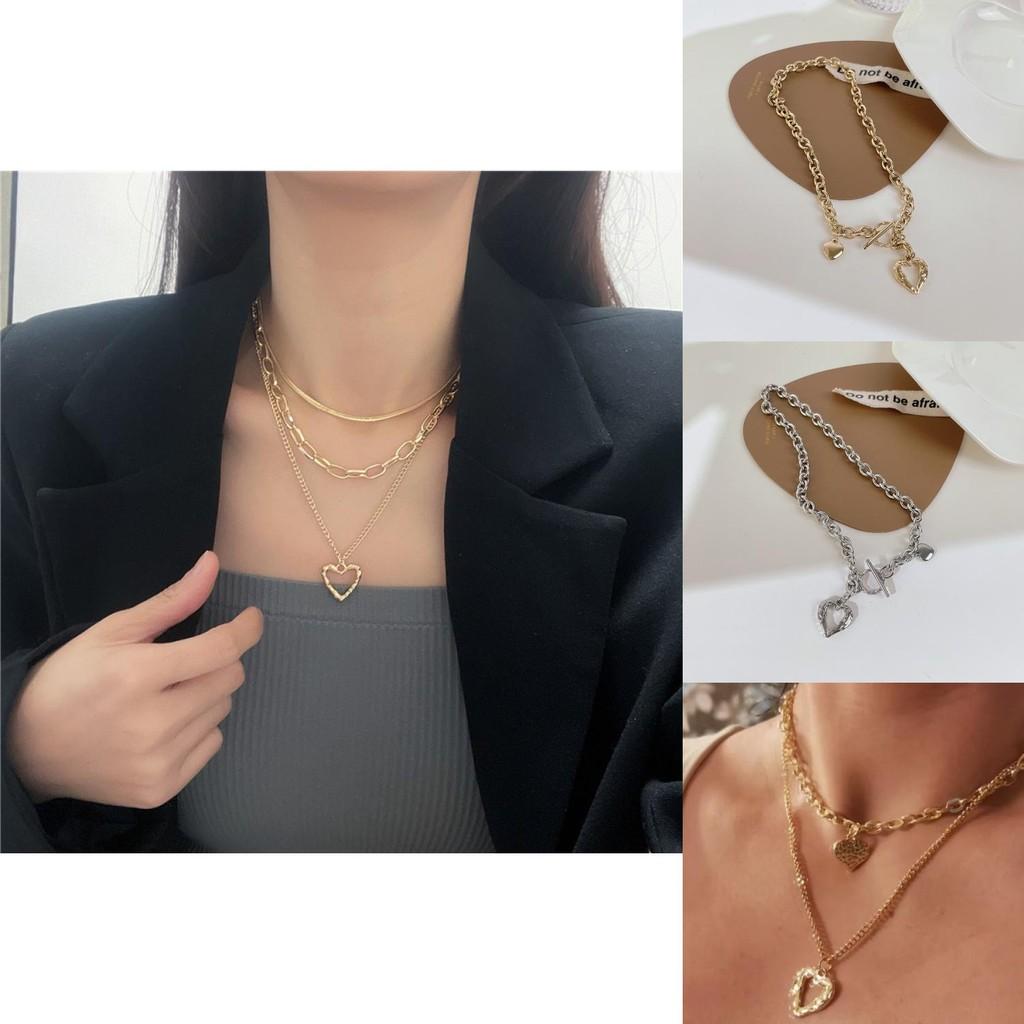 Unique Heart Wing Necklace In Gold And Silver For Trendsetting Fashion Lovers