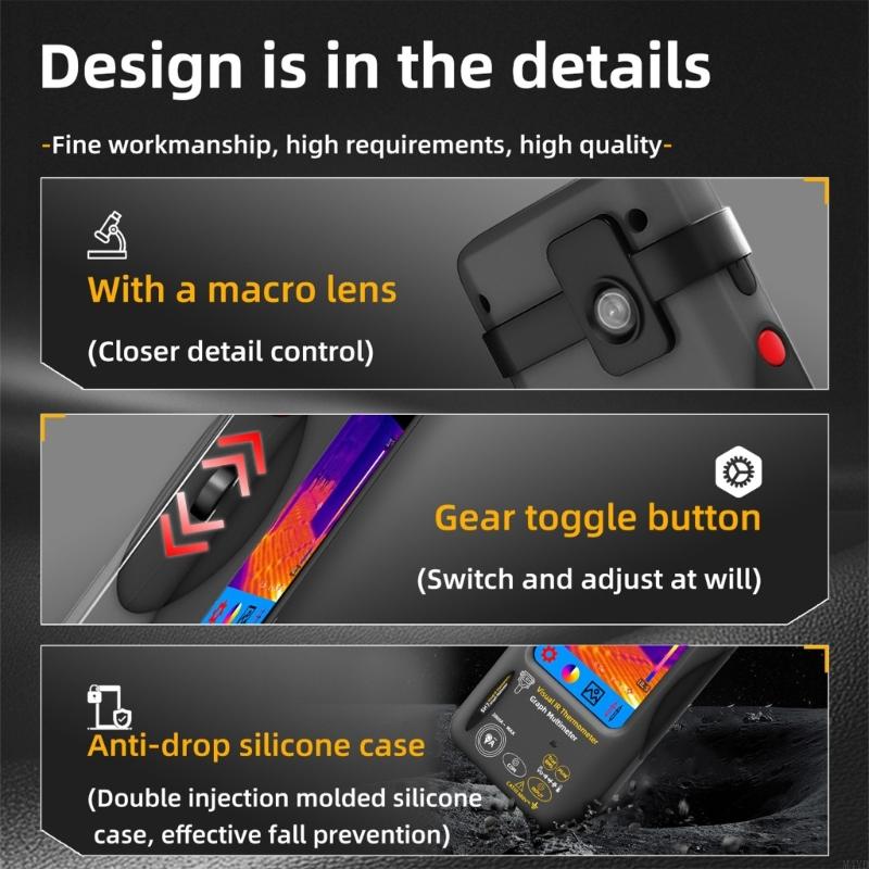 Thermal Imaging Multimeter Thermal Analysis Meter for HVAC Systems and Electrical Circuit Temperature Monitoring M4YD