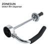 ZONESUN 30-50cm Height Adjustable Stretch Film Wrapping Machine Handheld Dispenser Stainless Steel Pallet Packing Tool
