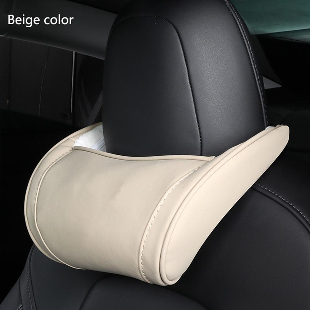 Neck Pillow Headrest Pillow Automobile Seat Neck Rest Auto Seat Head Support Pillow Model Y Accessories Used for Tesla Model