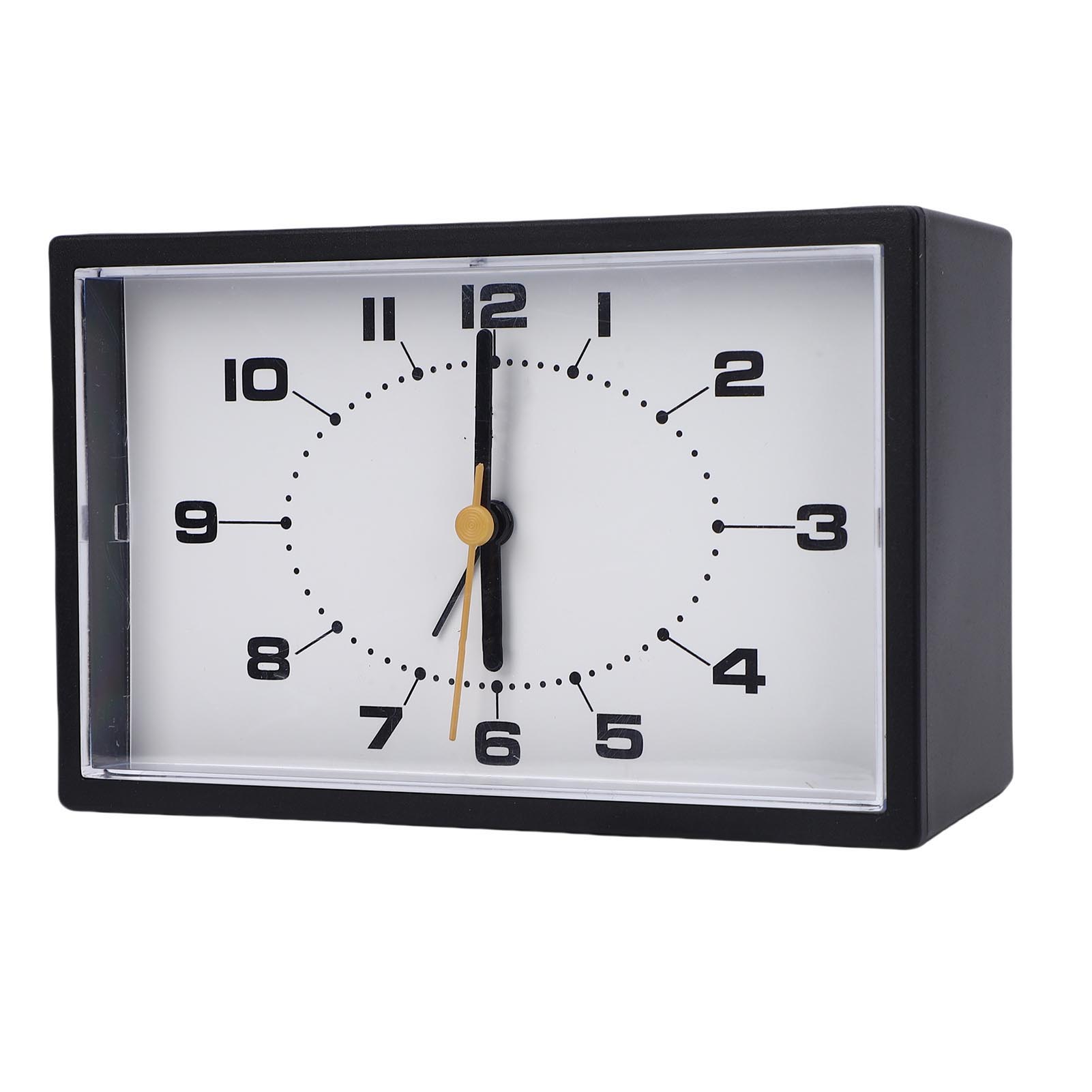 

Analog Alarm Clock Quiet Battery Operated Plastic Minimalist Desk Analog Clock for Living Room Bedroom