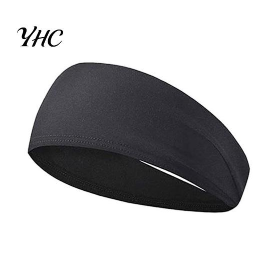 Solid Color Headband Men Sports Moisture Wicking Wide Workout Sport Quick Drying Running Cycling Sweatband Elastic