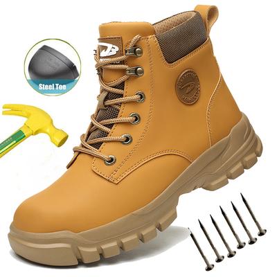 Sicherheitsschuhe Herren Stahlkappenschuhe Verbrühschutz Schweißerstiefel Arbeitsschuhe Durchtrittssichere Schutzstiefel Unzerstörliche Sicherheitsschuhe