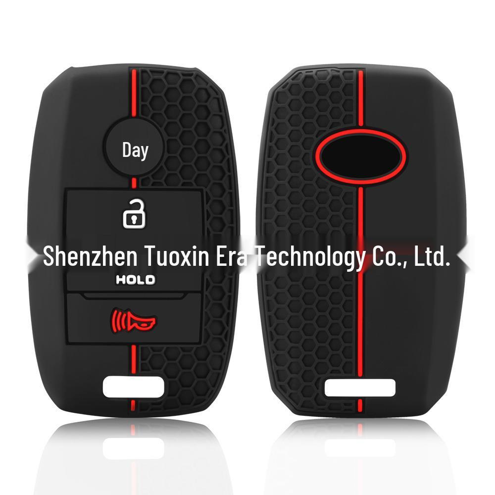 Kia Car Models Silicone 4-Button Honeycomb Key Cover