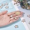 10Pcs Tibetan Style Alloy Pendants with Imitation Acrylic Rhinestone Cabochons Turtle Charms Antique Silver 21x19x4mm Hole: 2mm