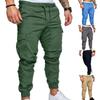 Herren Casual Jogginghose Einfarbig Tasche Hose Sporthose Herrenhose Street Hip Halen Jogginghose