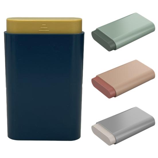 6 přihrádek Obdélníkový box na léky Organizér na pilulky Prachotěsný Kompaktní Přenosný Malý Vzduchotěsný Pouzdro na přenášení pilulek Držák na tablety