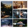 Multi-functional Foldable Camping Flashlight with 720° Stepless Steering and 3-LED All-Terrain Design