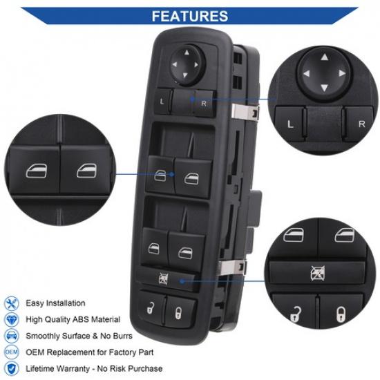 Window Switch Control For 2013-2016 Dodge Challenger Jeep Cherokee Chrysler 200