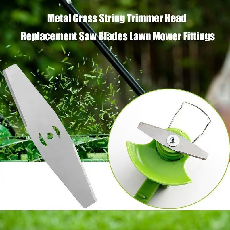 Universal 15cm Steel Straight Blade Head for Lithium Battery Lawn Mowers