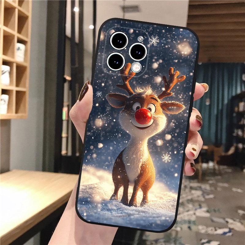 Phone Case Carcasa Funda For iPhone 17 Pro Max Air 16 15 14 13 Pro Max 15 16 Pro 15Plus Aesthetic Christmas Case