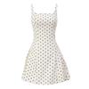 Small French polka dot suspender dress children's summer new temperament beautiful a word puffy skirt