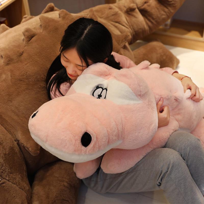 Large Crocodile Long Throw Pillow Plush Toy Large Dinosaur Doll Bed Sleeping Pinch Doll Pillow