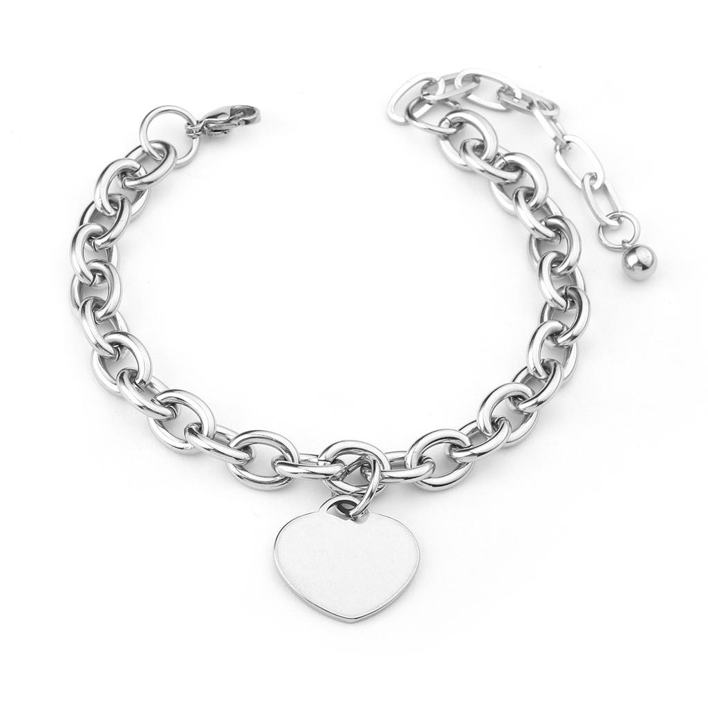 European and American simple personalized bell double-layer titanium steel bracelet spot men and women couple jewelry women's trend fashion jewelry