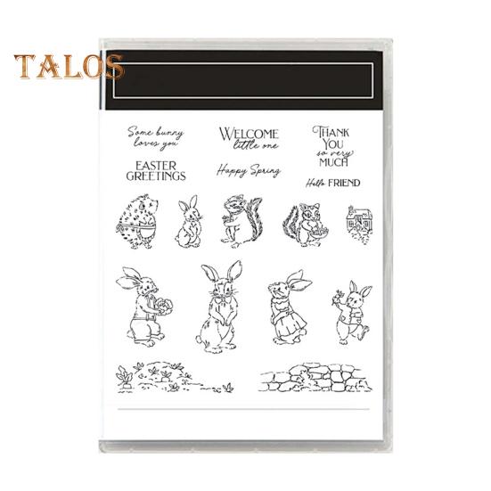 Stamps And Dies Set Reusable Silicone Stamp Carbon Steel Dies Flower Plants Animal Pattern Stamps Set for Greeting Card Making DIY Festivals Album