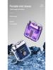 AMT Dual Engine Rechargeable Electric Shaver - Transparent Mecha Design, Double Head, Washable, Mini, Large Capacity.
