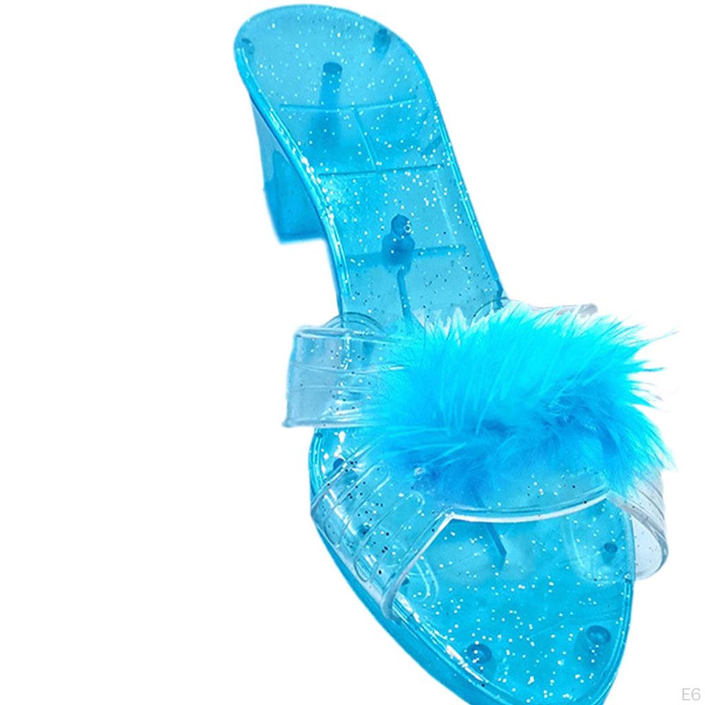 Girls Portable And Multifunctional Princess Shoes Slip-on Dress Up for Cosplay Party Birthday