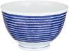 Hasami Ware Lightweight Okonomi Donburi Indigo Indigo Dye Microwave and Dishwasher Made In 32567 Bowl, Aiama, Beveled, Koma-suji, Safe, Japan,
