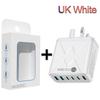 55W QC 3.0 Six-Port Fast Mobile Charger with PD, USB Ports, EU/US/UK Compatibility