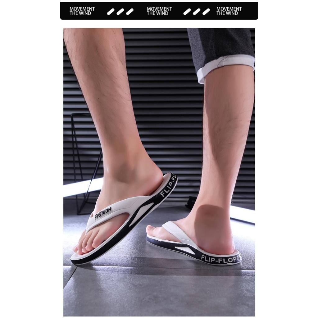 Men's Flip Flops, Durable for Summer Outings, Comfortable for Home Use, Non Slip, Fashionable and Trendy Men's Beach Shoes