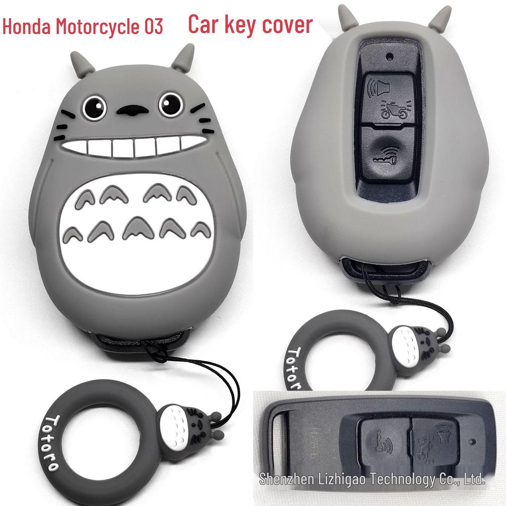 Cat Paw Cartoon Key Cover for Yamaha & Honda Motorcycles