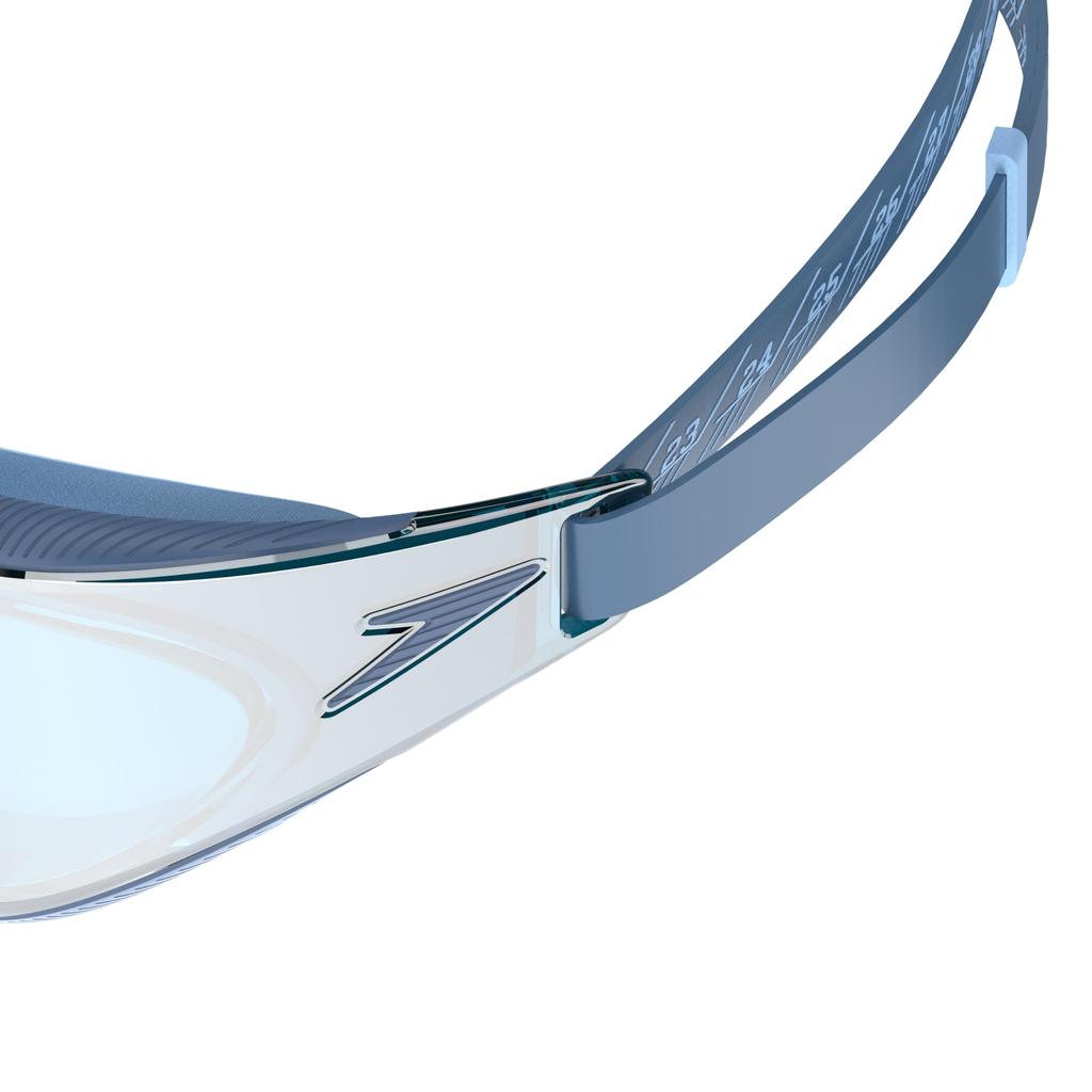 Speedo Fastskin Hyper Elite Mirror Goggles, Unisex, Gloves, Navy/Silver