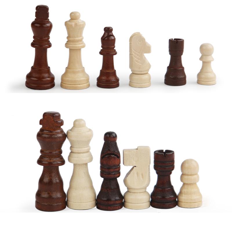 Magnetic Foldable Chess Set High Grade Wooden Chess Game Board Large/Small Size Strategic Thinking Folding Board Game for Party