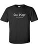 San Diego CALIFORNIA SOUTHERN CALI Sun Dog City In Motion Black T-Shirt