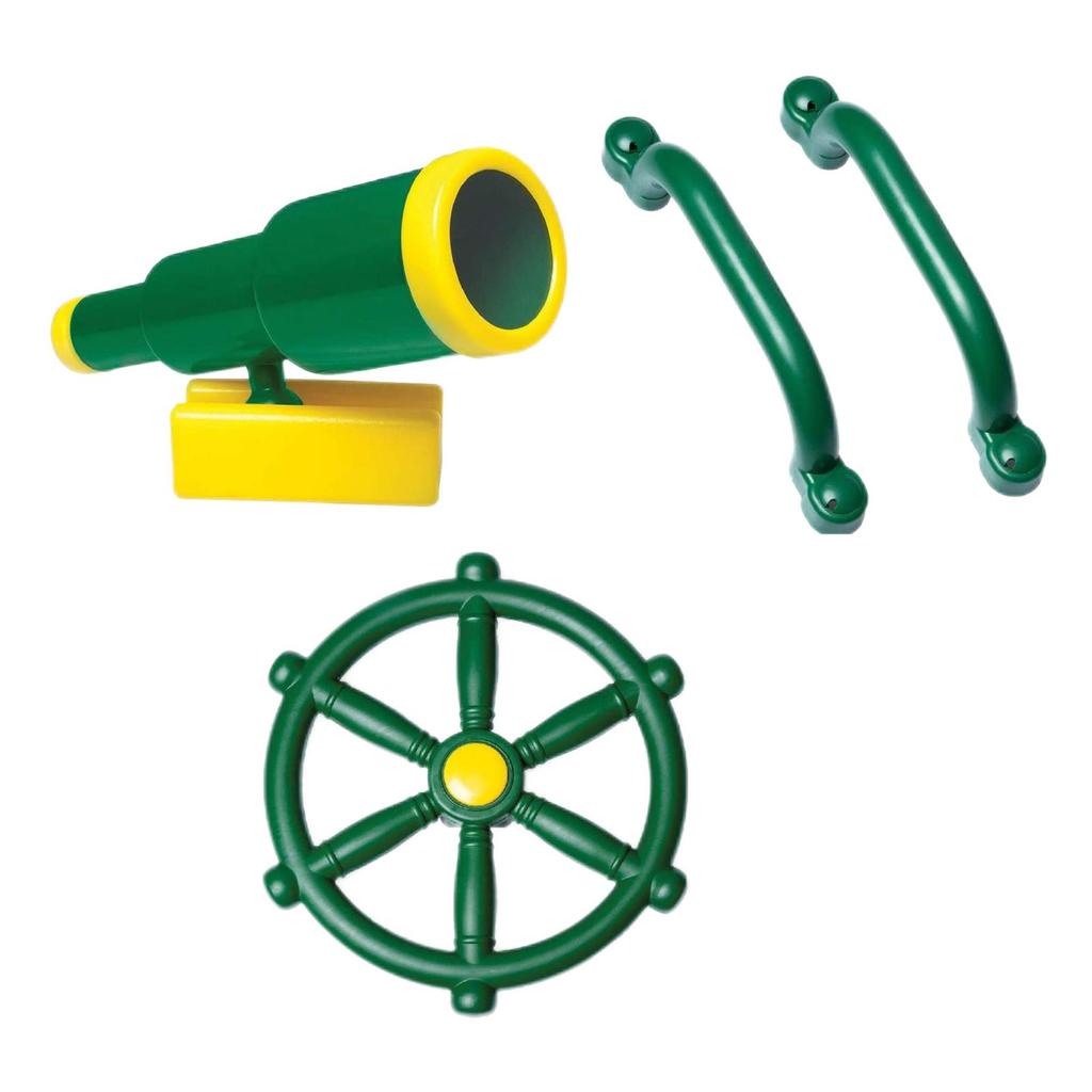 Kids Pirate Telescope, Steering Handle Bars for Playhouse Gym