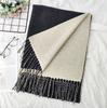 Thickened Solid Color Double sided Imitation Cashmere Scarf Autumn and Winter Atmosphere Women's High End Versatile Men's Scarf Warm Shawl
