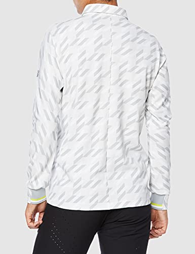 BRIDGESTONE Golf Men's White Golf Shirt, Size 3L