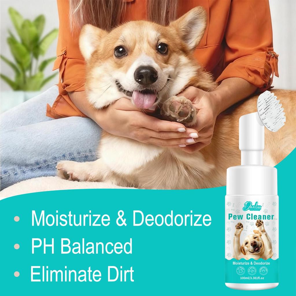 Pet Paw Cleaner Foam-Moisturize & Deodorize-Eliminate Dirt Pet Paw-Suitable For Dog And Cats, 100ml