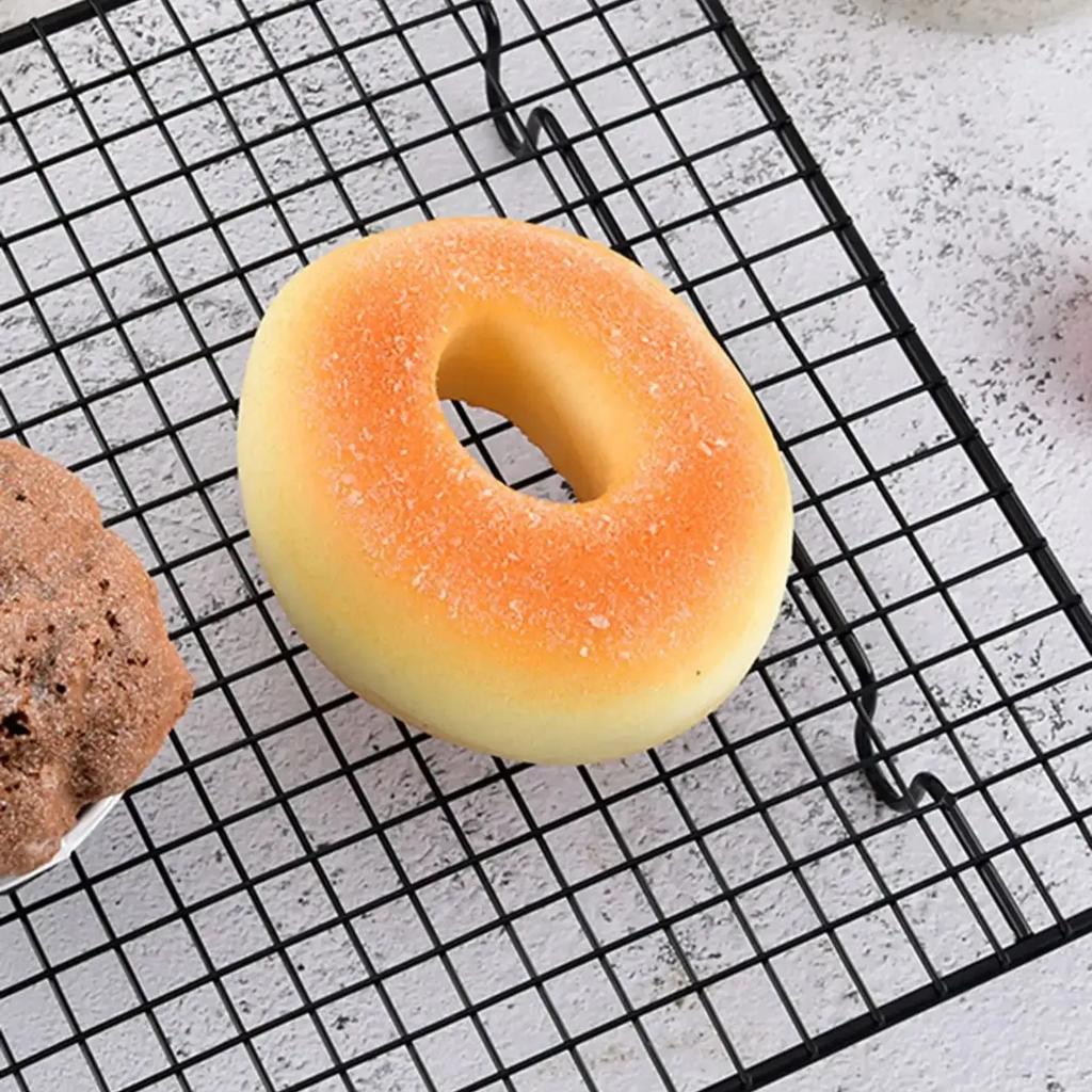 1pc-High Carbon Steel Nonstick Cake Cooling Rack Cooling Grid Tray Biscuit Cookie Biscuits Bread Muffins Cake Cooler Rack Stand