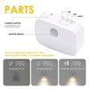 Led Night Light Motion Sensor Eu Us Plug Lamp Nightlights For Children Bedroom Decoration Hallway Stairs Wc Bedside Night Lamp