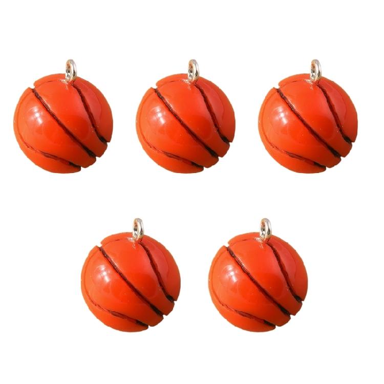 5Pieces Football Pendants Jewelry Making Part Fashion Accessory Perfect for Unique Jewelry Making and Craft Accessories