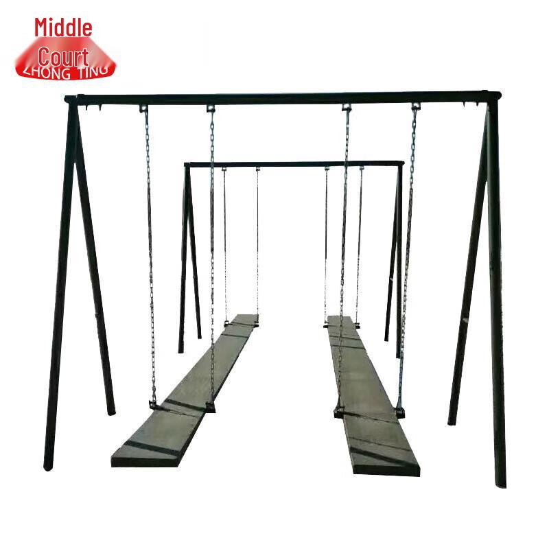 Two-Person Wave Log Balance Trainer