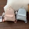 Schoolbag Korean version ins cute rabbit backpack bag female solid color simple fashion student schoolbag large capacity versatile backpack
