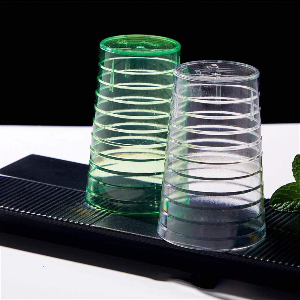 250ml Transparent Water Cups Simple Color Household Water Cup Beverage Cup Cold Drink Cup Beer Cup Mouthwash Cup Toothbrush Cup