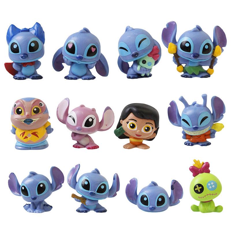 Stitch Pvc Collectible Figurines Set With Cute Largeeyed Dolls For Kids And Collectors