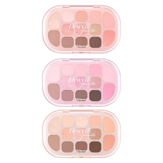 lilybyred - Dewy Fit Palette - 3 Colors #01 Peach Cream