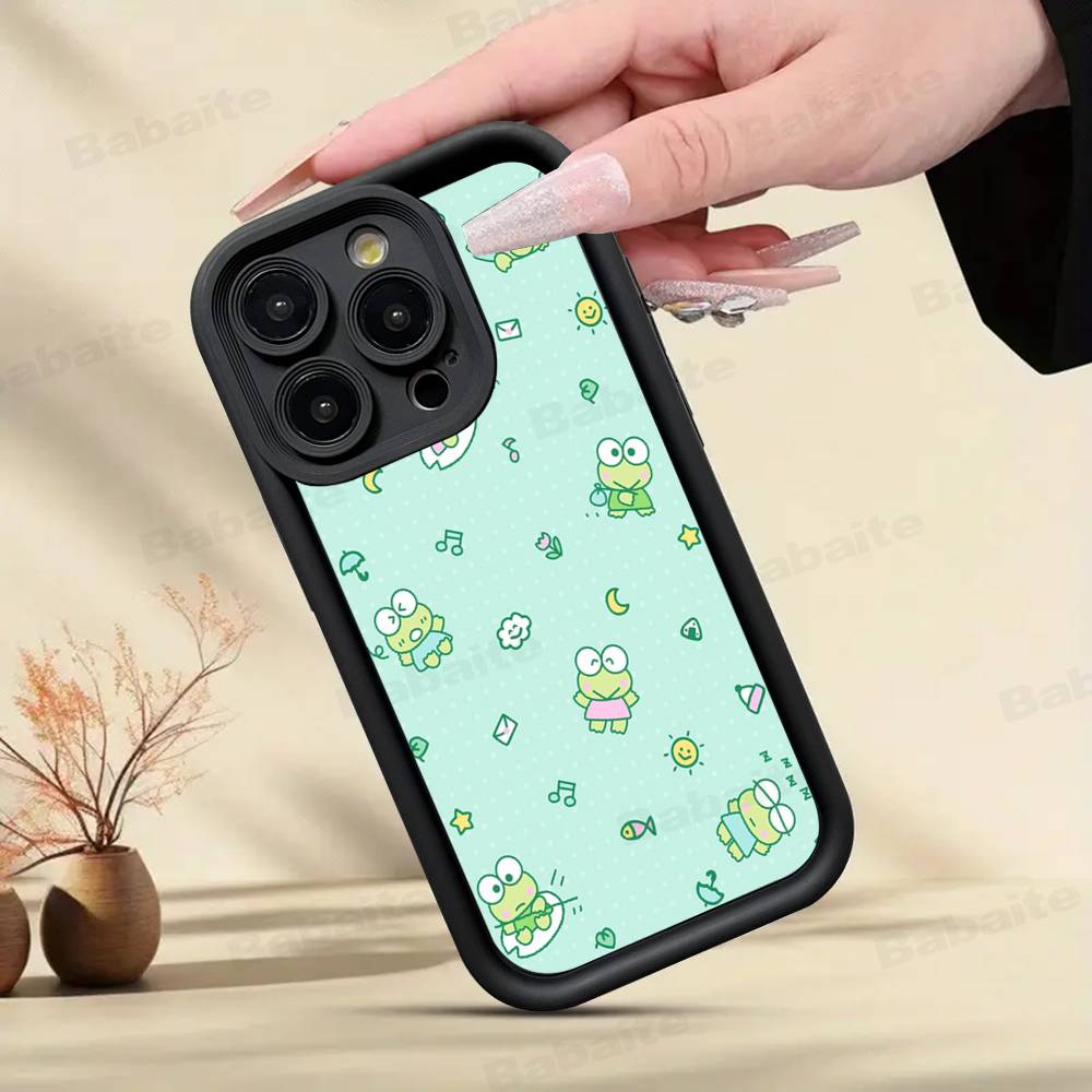 Cute Cartoon K-Keroppis Phone Case For IPhone 11 12 13 16 15 17 14 Pro Max Soft Funda Silicone Cover
